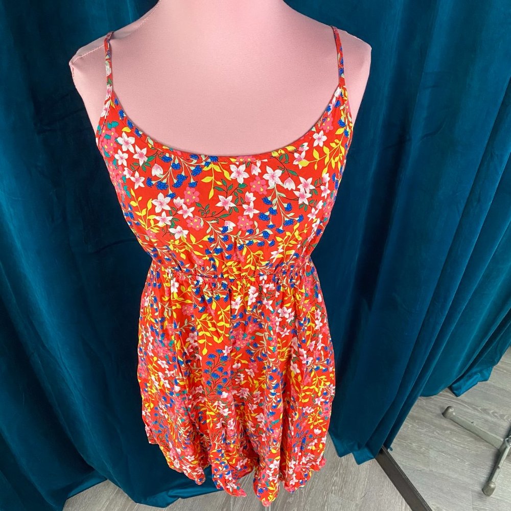 Gap Floral Print Fit & Flare Cami Dress - Picture 3 of 7